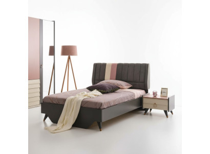 Luxury bedroom bedside table beds complete bed set design furniture