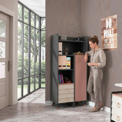 Bookshelf Cabinets Setra Bookcase Living Room Wall Unit Wall Shelf