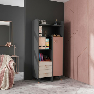 Bookshelf Cabinets Setra Bookcase Living Room Wall Unit Wall Shelf