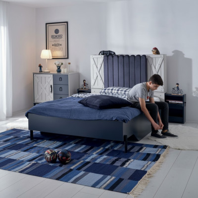 Modern style bed wooden beds luxury design bedroom furniture wooden bed