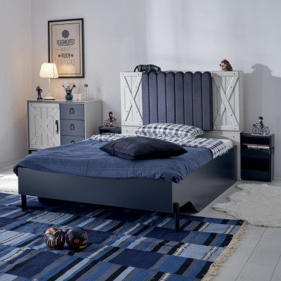 Modern style bed wooden beds luxury design bedroom furniture wooden bed