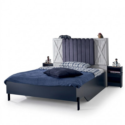 Modern style bed wooden beds luxury design bedroom furniture wooden bed
