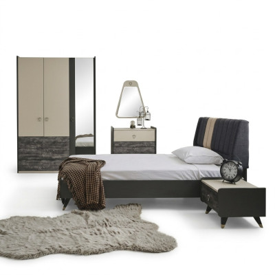 Luxurious stylish bedroom modern furnishings bed 5-piece sets