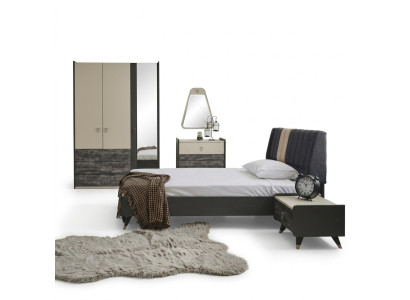Luxurious stylish bedroom modern furnishings bed 5-piece sets