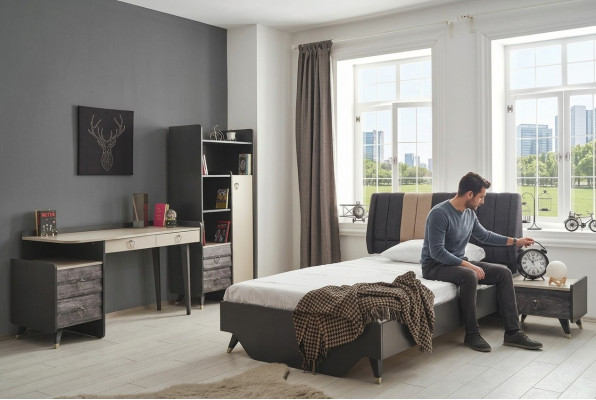 Bedroom set luxurious stylish bedroom set bed bookshelf