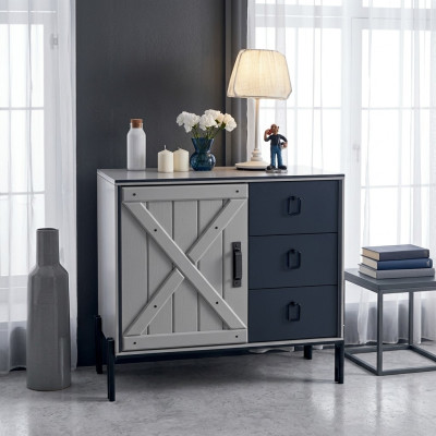 Wood modern design sideboards dresser cabinet tall cabinet drawers new
