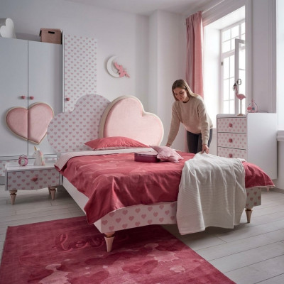 Modern beds children's bed children's room bed children's bed furniture wood white new