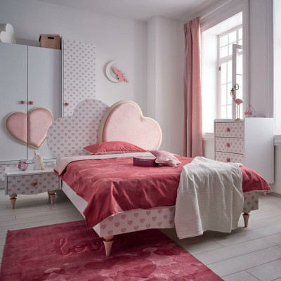 Modern beds children's bed children's room bed children's bed furniture wood white new