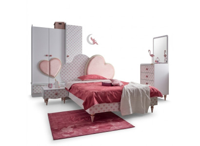 Modern beds children's bed children's room bed children's bed furniture wood white new
