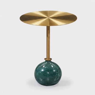 Round gold side table coffee table bedroom dresser tables console