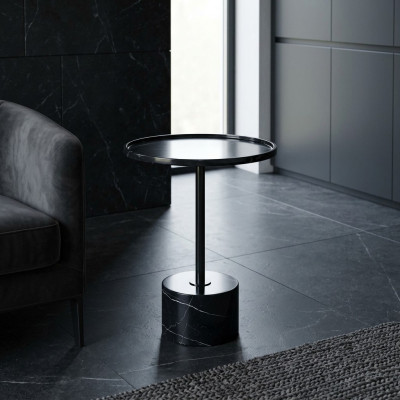 Marble Black Side Table Coffee Table Bedroom Chest of Drawers Tables New
