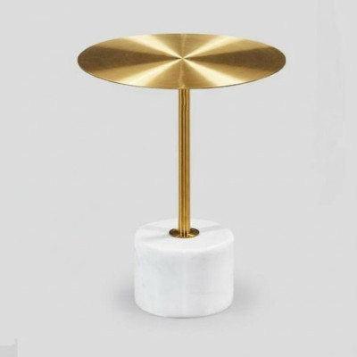 Luxurious coffee tables round modern metal gold stylish side table