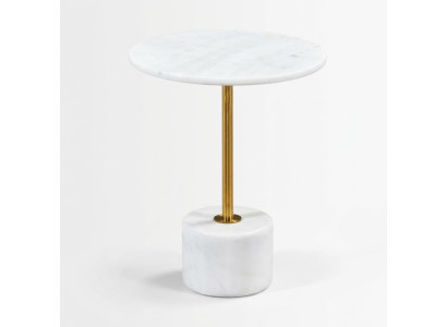 Luxurious coffee table tables round modern marble white side table new