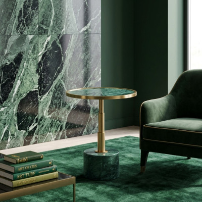 Marble stylish green side table new luxurious modern coffee table new