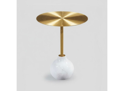 Modern round coffee table metal stylish gold side table new luxurious