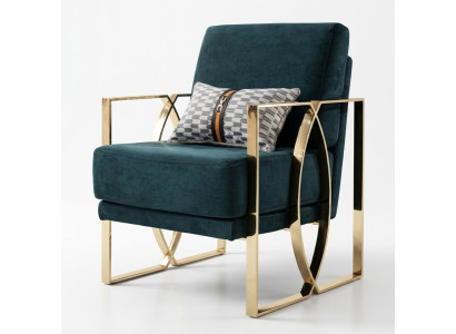 Luxurious armchairs modern design green relax chair seat luxury waiting room new