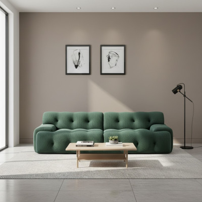 Design Sofa 2 Seater Relax Sofas Club Textile Upholstery Couch Fabric Couches