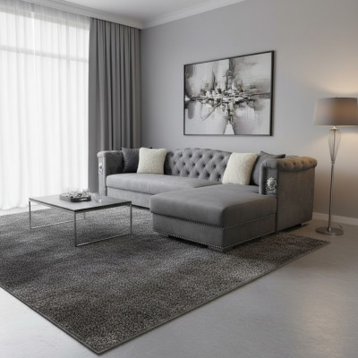 Corner sofa couch sofa sectional design couches seating landscape grey fabric