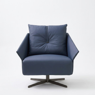 Chair seat living room blue modern design luxury seating furniture relax club new