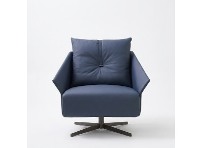 Chair seat living room blue modern design luxury seating furniture relax club new