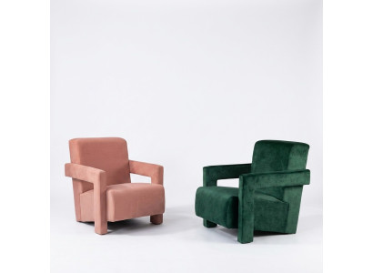 Modern armchair TV couch 1-seater sofa textile fabric couches 2x armchairs