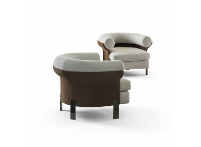 Luxurious armchair, modern armchair, TV couch, single-seater sofa, textile fabric.