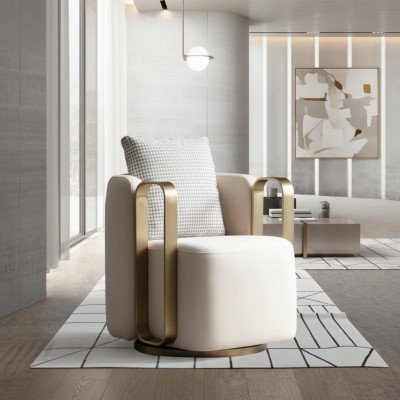 Design Luxury Armchair Chair Sofa Single Seater TV Lounge Chaise Sofa Textile