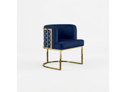 Modern chair dining room club chairs padded chair blue armchair new lounge