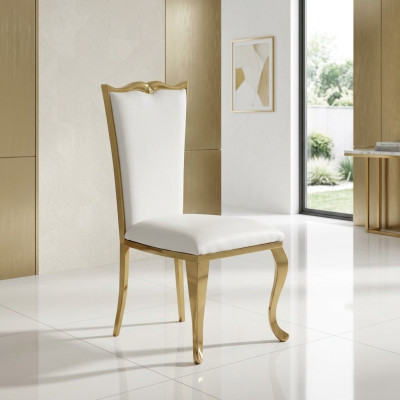 Luxurious chair white new chairs upholstered chair armchair metal stylish design