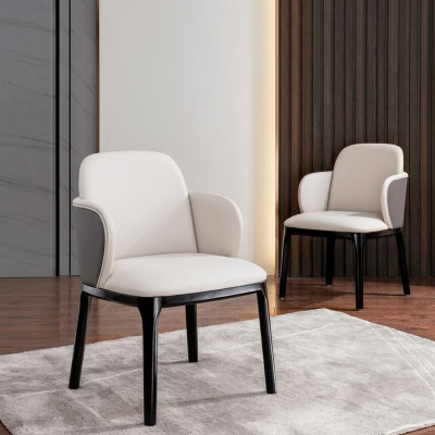 Dining room chairs living room luxurious stylish chair with wooden legs new