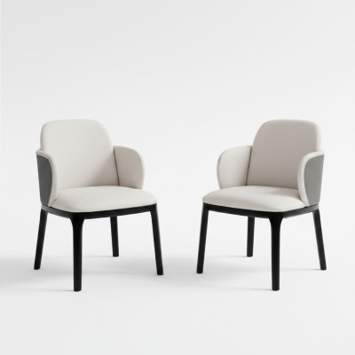Dining room chairs living room luxurious stylish chair with wooden legs new