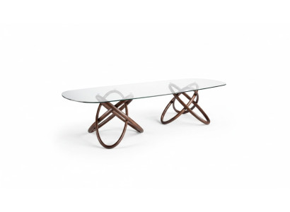 Designer Modern Dining Room Table Luxury Oval Glass Table Glass Furniture New