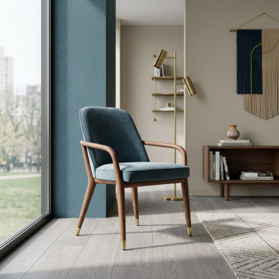 Designer blue dining room chair dining room furniture kitchen chair armchair