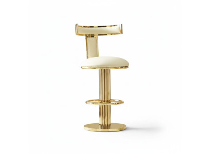 Designer White Dining Chair Stainless Steel Frame Metal Single Seat Chairs