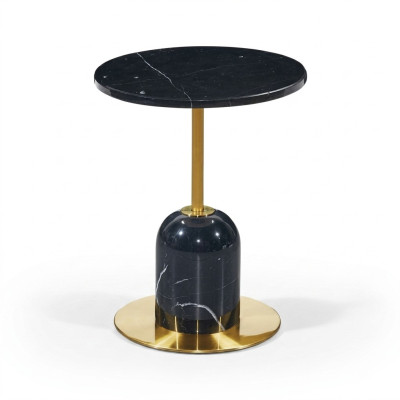Designer black coffee table side table living room luxury furniture table