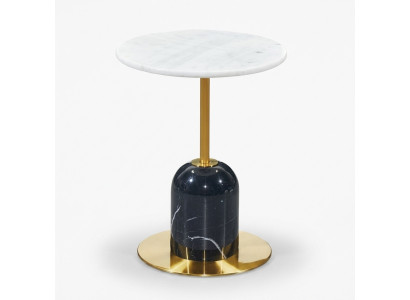 Black and white metal side table living room round storage tables table