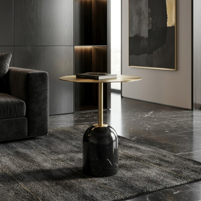 Stylish Coffee Table Round Side Table Luxury Furniture New