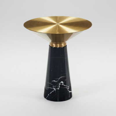 Black designer side table luxury stainless steel furniture living room table
