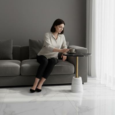 Round side table coffee table modern coffee table side table furniture
