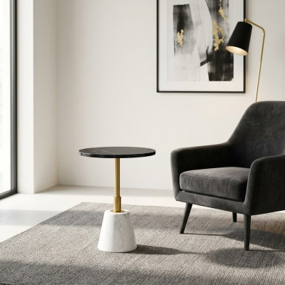 Round side table designer coffee table living room furniture new