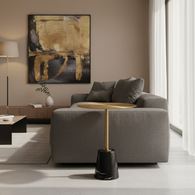 High-quality coffee table, stylish coffee table, gold side table, tables, newspaper