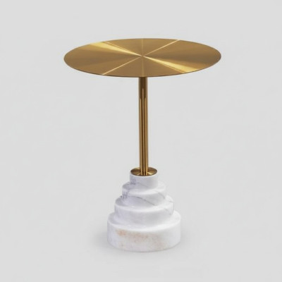 Modern coffee table luxury metal table side tables living room round new