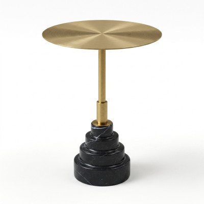 Side table, table design, luxury tables, furniture, stainless steel, round metal, gold