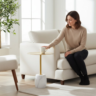 White side table coffee table designer table living room table new tables
