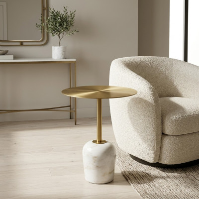 Round coffee table high-quality side table designer table living room new
