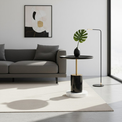 Designer round coffee table luxury side tables living room table furniture