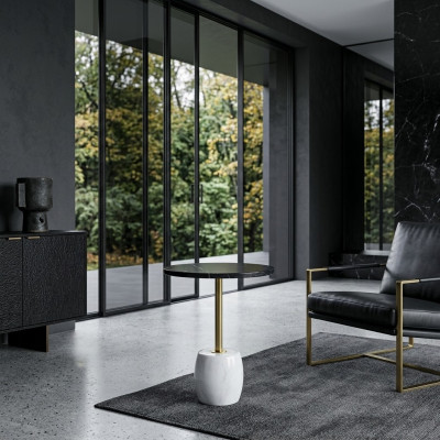 Luxury marble table living room furniture round design coffee table style