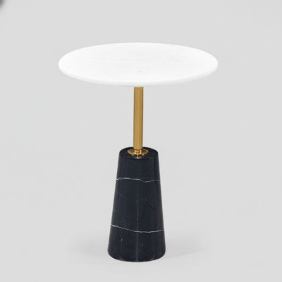 Luxury Round Marble Side Table High-Quality Table Coffee Table Furniture