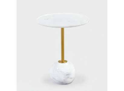 White side table stylish round living room coffee table marble furniture