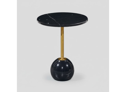 Black and Gold Side Table Modern Living Room Marble Coffee Tables